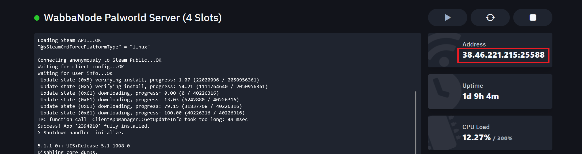 Palworld Server IP Address